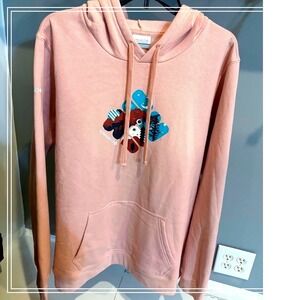 Columbia Graphic Hoodie Unisex size XXL Dusty Rose